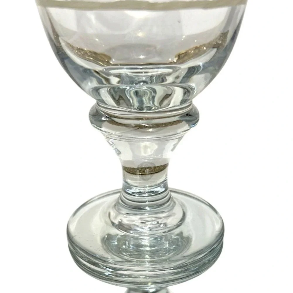 Iced Tea Goblets Pfaltzgraff Sierra Etched Glass 16 oz Vintage Set of 4 Glasses